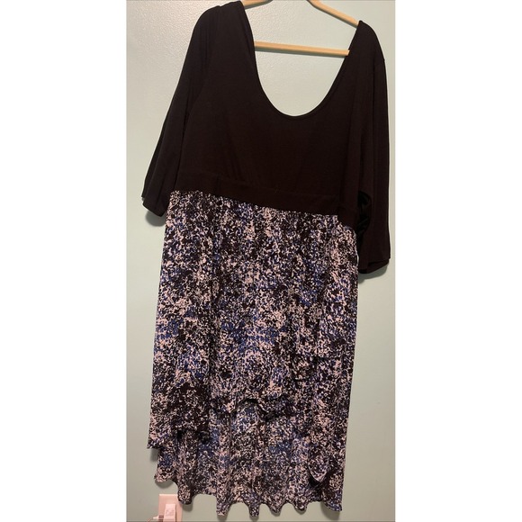 Torrid Women's 5/5X Plus Dress High Low Black Blue - Picture 1 of 12